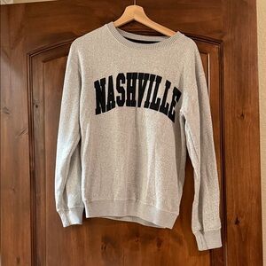 Nashville Crewneck Sweater in Gray